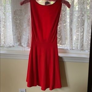 American Apparel Red Stretch Mini Dress